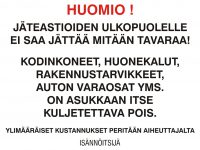 Jätteen lajittelun kiinteistöopastekyltit